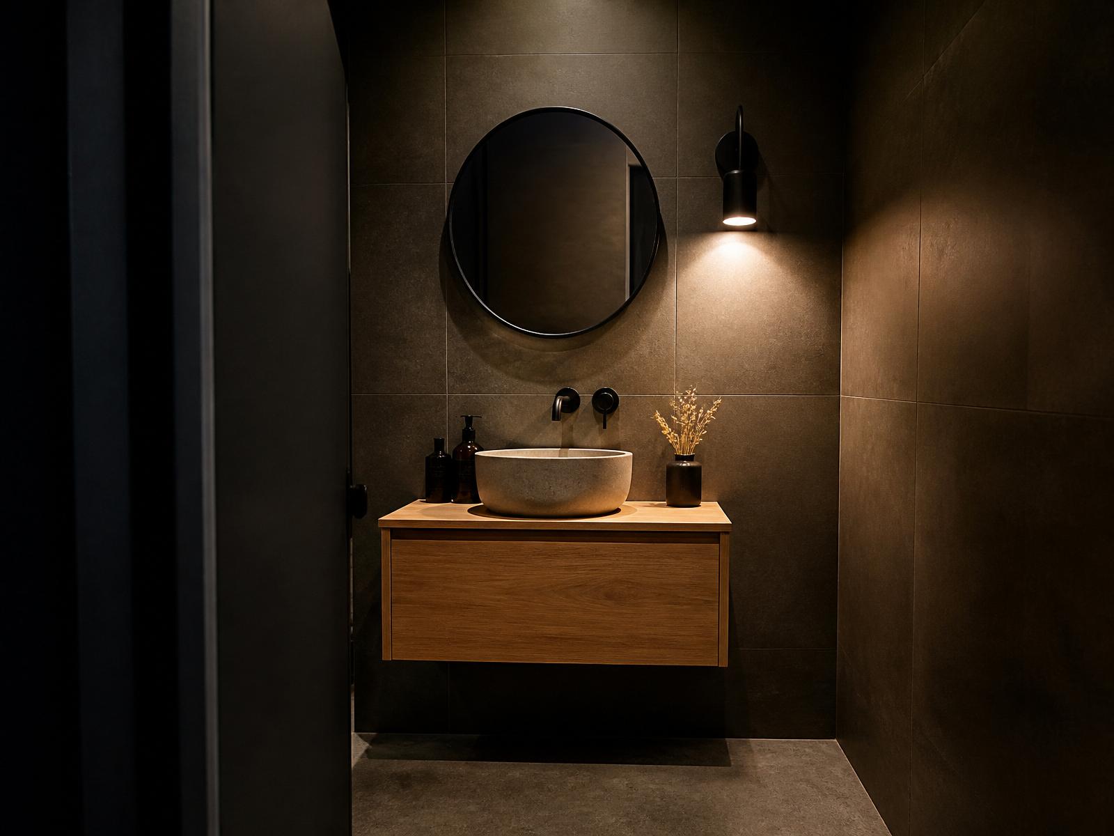 Compact luxury bathroom